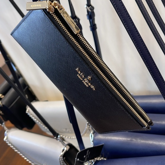 Kate Spade Madison Double Zip Wristlet Wallet Phone Case 
Black 
NWT - Picture 7 of 16